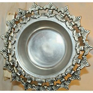 Flur de lis Silver Candy bowl from India 11